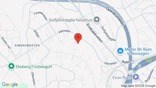 Rooms for rent i Oslo Nordstrand - kort over placeringen