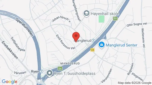 Apartments for rent i Oslo Østensjø - kort over placeringen