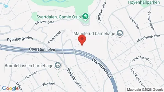 Rooms for rent i Oslo Nordstrand - kort over placeringen