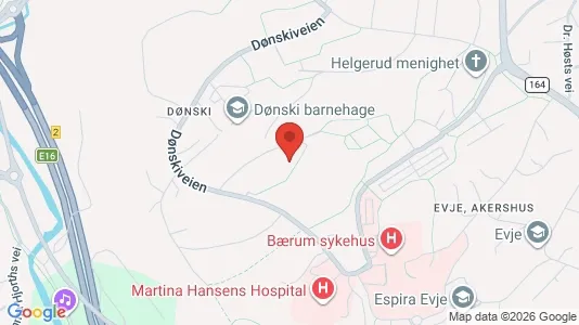 Apartments for rent i Bærum - kort over placeringen