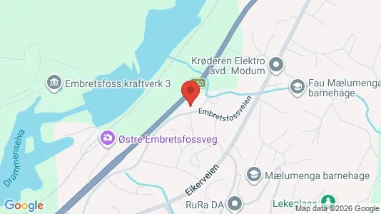 Apartments for rent i Modum - kort over placeringen