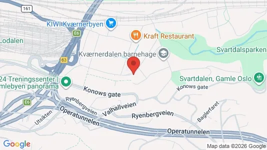Rooms for rent i Oslo Gamle Oslo - kort over placeringen