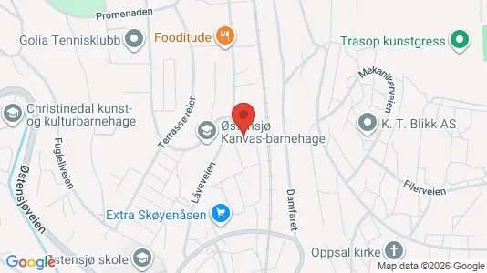 Rooms for rent i Oslo Østensjø - kort over placeringen