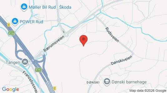 Rooms for rent i Bærum - kort over placeringen