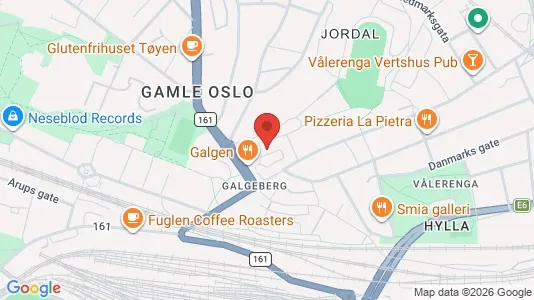 Rooms for rent i Oslo Gamle Oslo - kort over placeringen