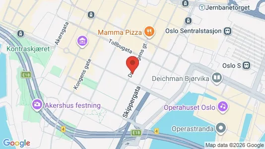 Apartments for rent i Oslo Sentrum - kort over placeringen