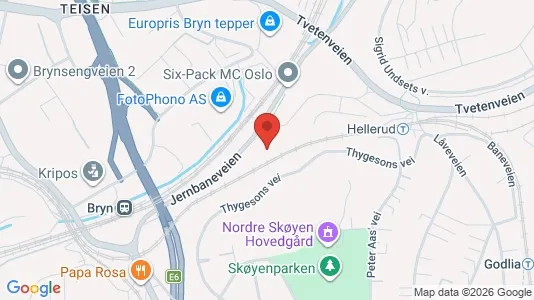 Apartments for rent i Oslo Østensjø - kort over placeringen