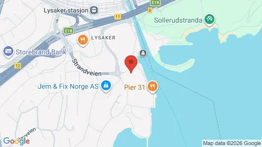 Apartments for rent i Bærum - kort over placeringen