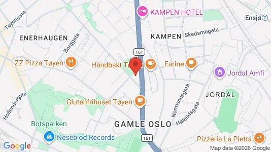 Rooms for rent i Oslo Gamle Oslo - kort over placeringen