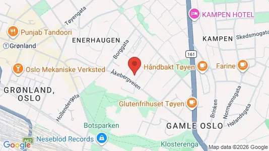 Rooms for rent i Oslo Gamle Oslo - kort over placeringen