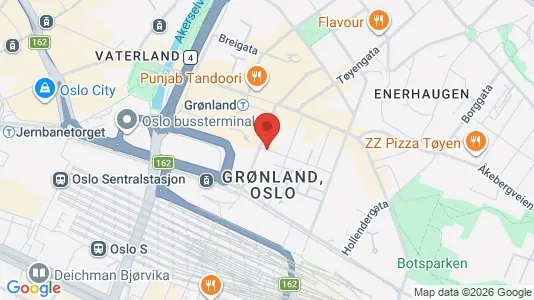 Rooms for rent i Oslo Gamle Oslo - kort over placeringen