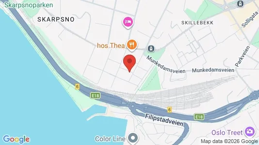 Rooms for rent i Oslo Frogner - kort over placeringen