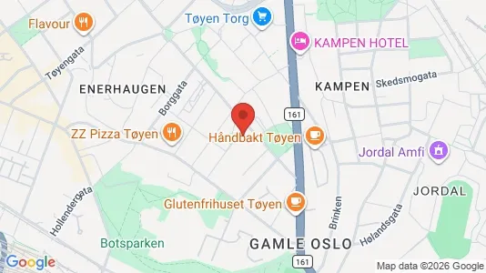 Rooms for rent i Oslo Gamle Oslo - kort over placeringen