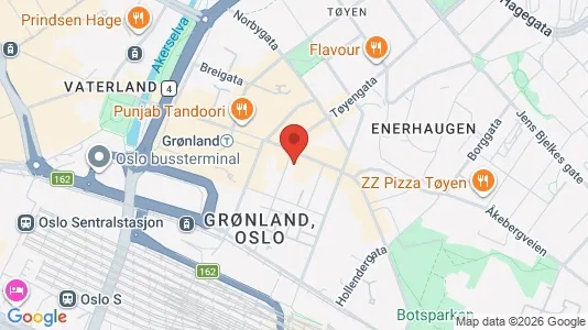 Apartments for rent i Oslo Gamle Oslo - kort over placeringen