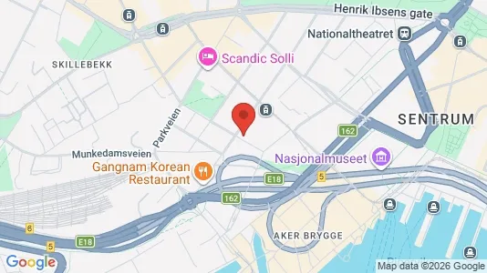 Apartments for rent i Oslo Frogner - kort over placeringen