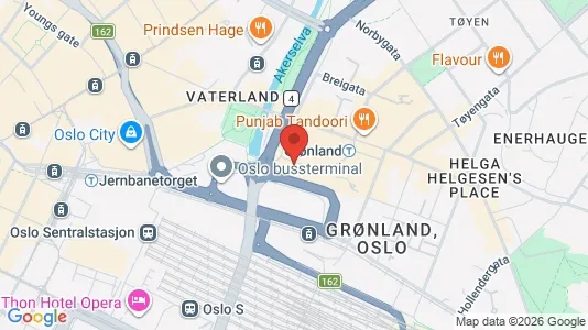 Rooms for rent i Oslo Gamle Oslo - kort over placeringen