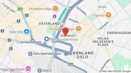 Rooms for rent i Oslo Gamle Oslo - kort over placeringen