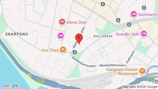 Apartments for rent i Oslo Frogner - kort over placeringen
