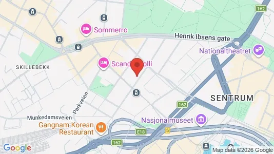 Apartments for rent i Oslo Frogner - kort over placeringen