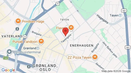 Rooms for rent i Oslo Gamle Oslo - kort over placeringen