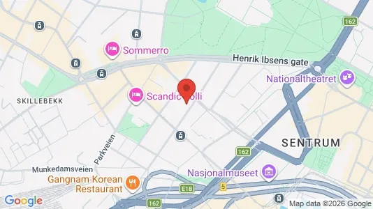 Rooms for rent i Oslo Frogner - kort over placeringen