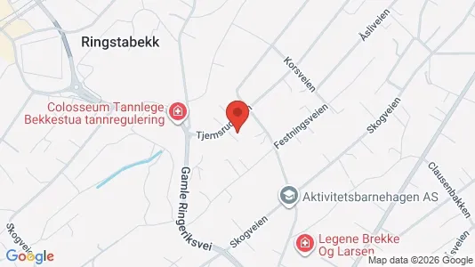 Rooms for rent i Bærum - kort over placeringen