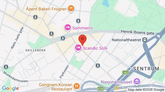 Apartments for rent i Oslo Frogner - kort over placeringen
