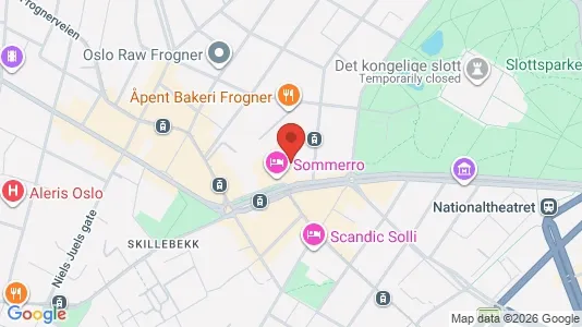 Apartments for rent i Oslo Frogner - kort over placeringen