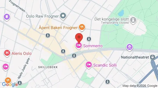 Apartments for rent i Oslo Frogner - kort over placeringen