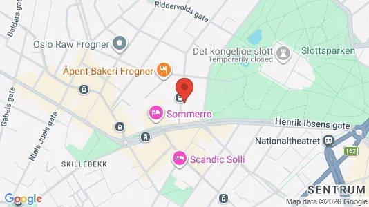 Apartments for rent i Oslo Frogner - kort over placeringen