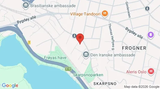 Apartments for rent i Oslo Frogner - kort over placeringen