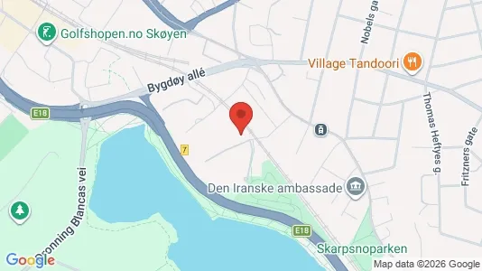 Apartments for rent i Oslo Frogner - kort over placeringen