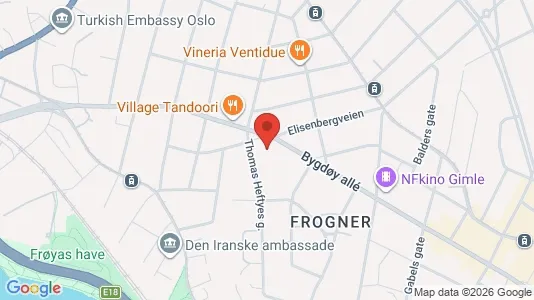 Apartments for rent i Oslo Frogner - kort over placeringen