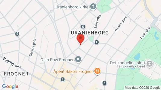 Apartments for rent i Oslo Frogner - kort over placeringen