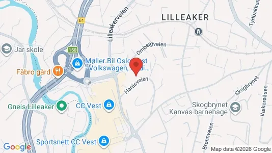 Apartments for rent i Oslo Ullern - kort over placeringen