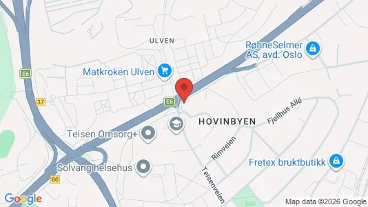 Rooms for rent i Oslo Alna - kort over placeringen