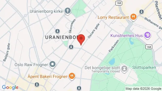 Apartments for rent i Oslo Frogner - kort over placeringen