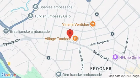 Apartments for rent i Oslo Frogner - kort over placeringen