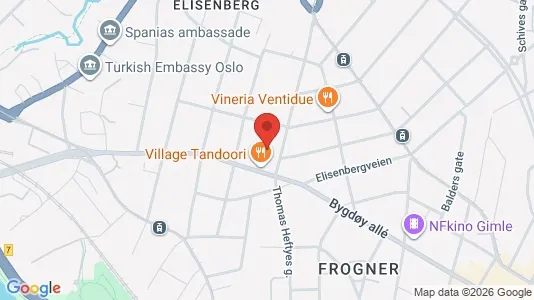 Apartments for rent i Oslo Frogner - kort over placeringen