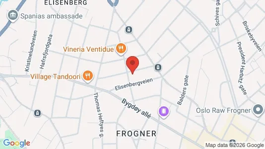 Apartments for rent i Oslo Frogner - kort over placeringen