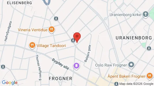 Apartments for rent i Oslo Frogner - kort over placeringen