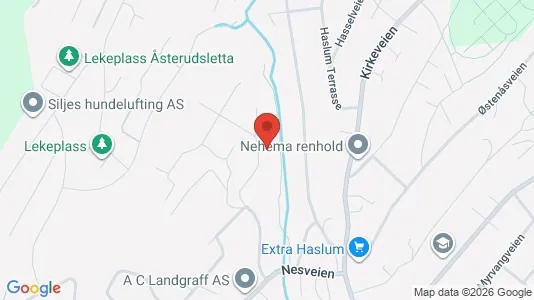 Rooms for rent i Bærum - kort over placeringen