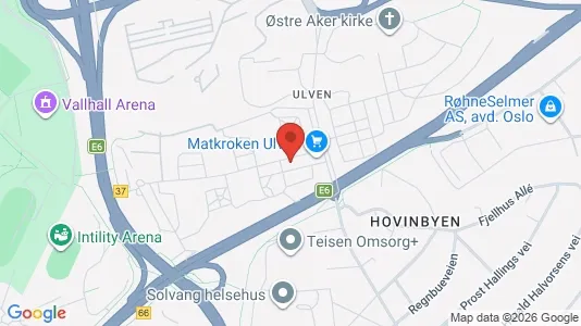 Rooms for rent i Oslo Alna - kort over placeringen