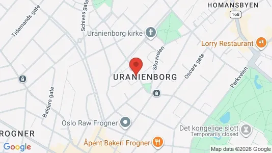 Apartments for rent i Oslo Frogner - kort over placeringen