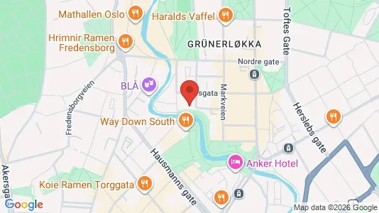 Apartments for rent i Oslo Grünerløkka - kort over placeringen