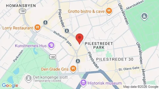 Rooms for rent i Oslo Sentrum - kort over placeringen