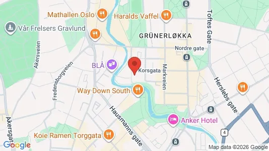 Apartments for rent i Oslo Grünerløkka - kort over placeringen