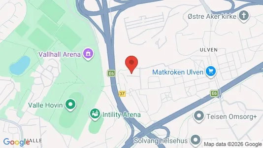 Apartments for rent i Oslo Alna - kort over placeringen