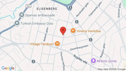 Apartments for rent i Oslo Frogner - kort over placeringen