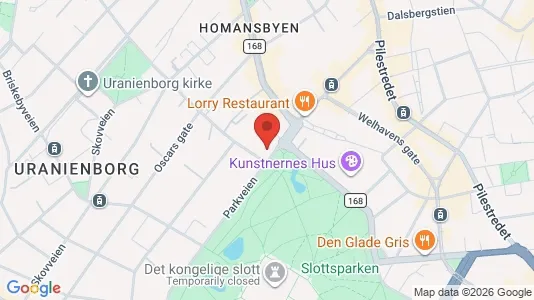 Apartments for rent i Oslo Frogner - kort over placeringen